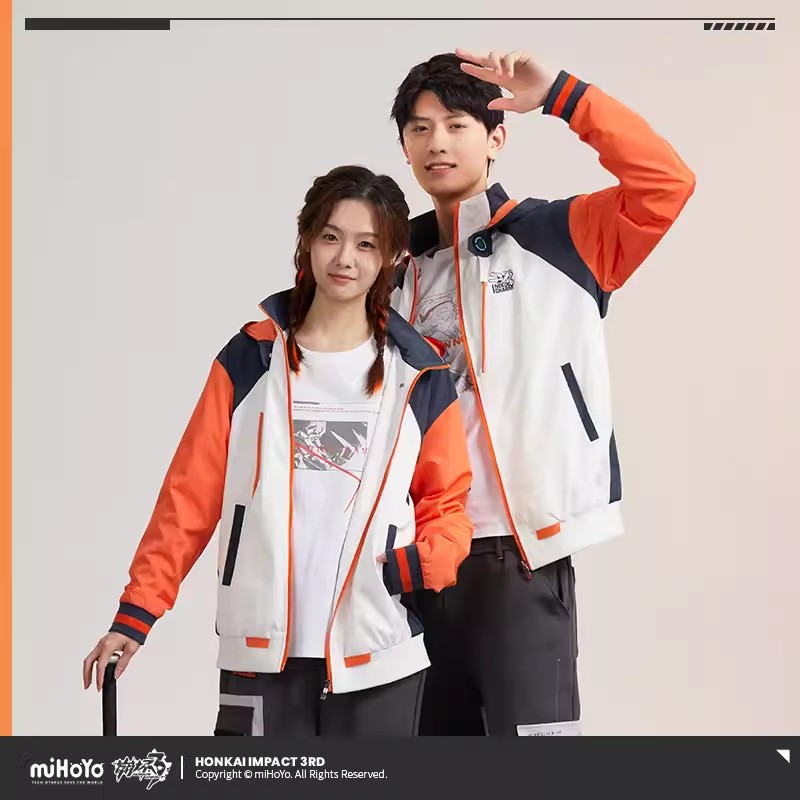 Anime Cosplay Couple - miHoYo Oyunu Kiana Ceket Honkai Impact