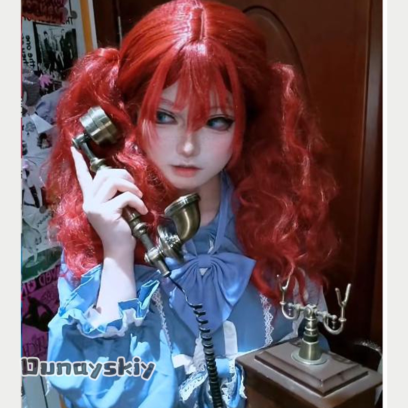 Anime Cosplay Blue Hair - Hemera*/Poppy Oyunu Cosplay Kostüm Elbise Oyunu
