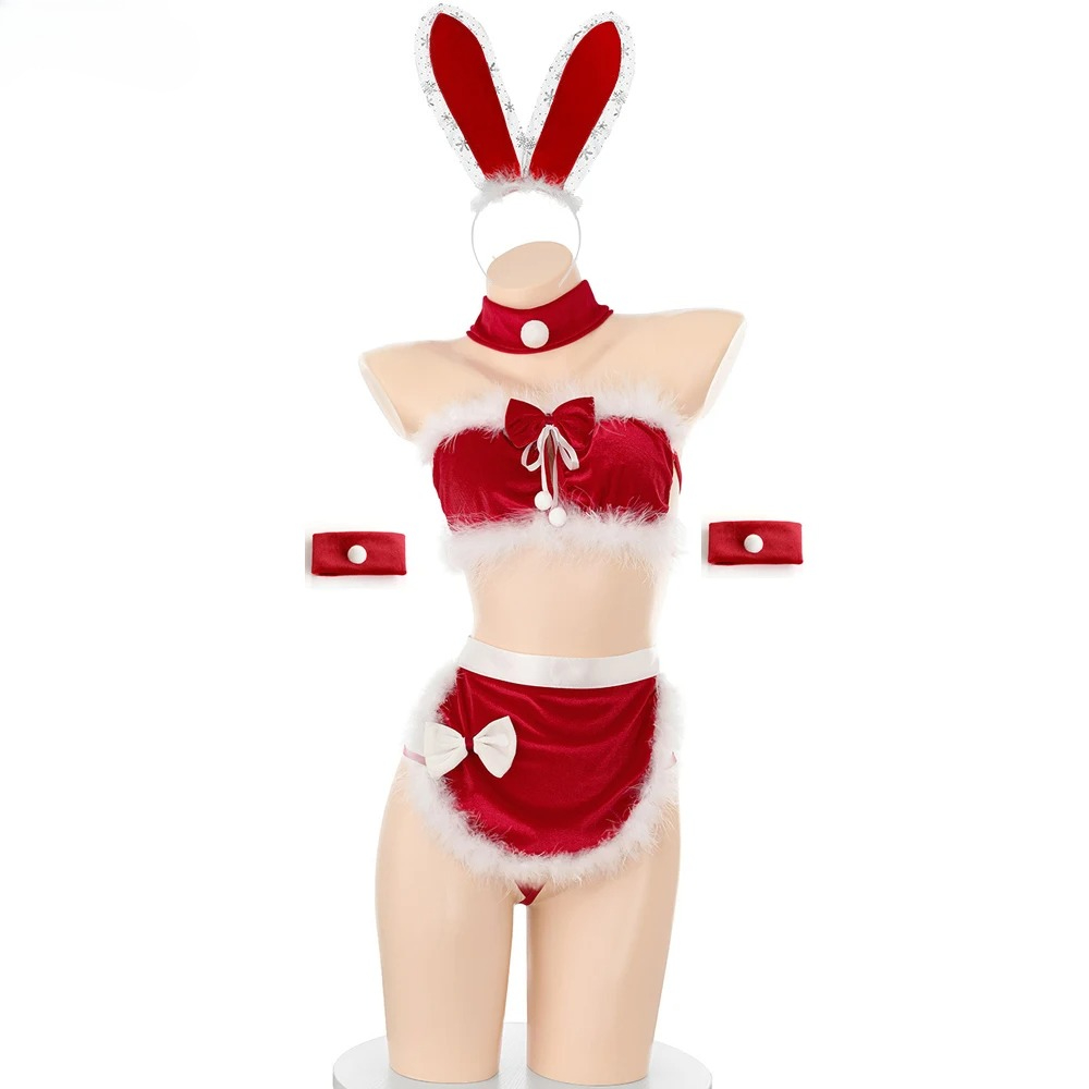 Cosplay Anime Bunny Girl - Noel Tavşanı Hizmetçi Üniforması Cosplay Kostümü