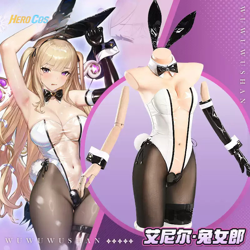 Cosplay Anime Bunny Girl - Oyun Browndust2 Aynil Cosplay Kostüm Tavşan