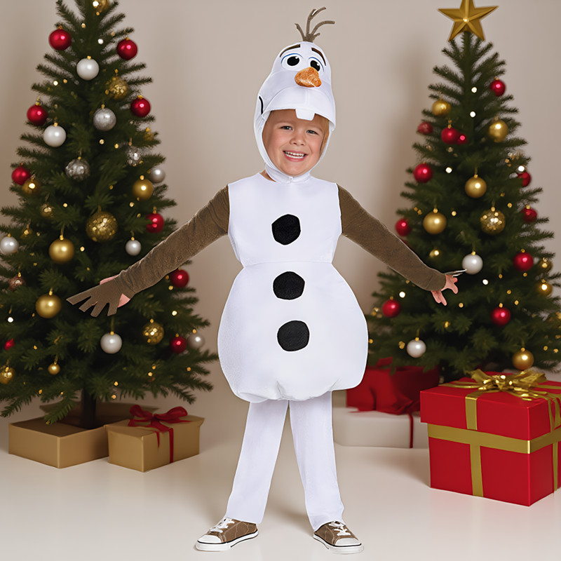 Anime Cosplay Toddler - Çocuklar için Yeni Yıl Olaf Karakter