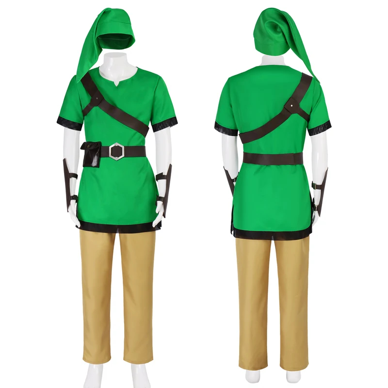 Anime Cosplay Link - COSClassic Link Cosplay Kostüm Seti Yeşil