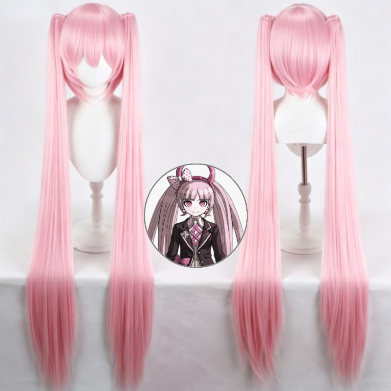 Anime Cosplay Thick - Danganronpa Kotoko Utsugi Cosplay Peruk Pembe
