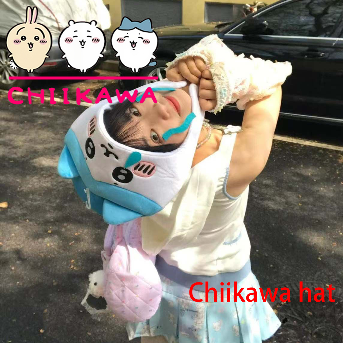Chiikawa Hachiware Usagi Şapka - Anime Cosplay Girl Photo incelemesi ve fiyatı