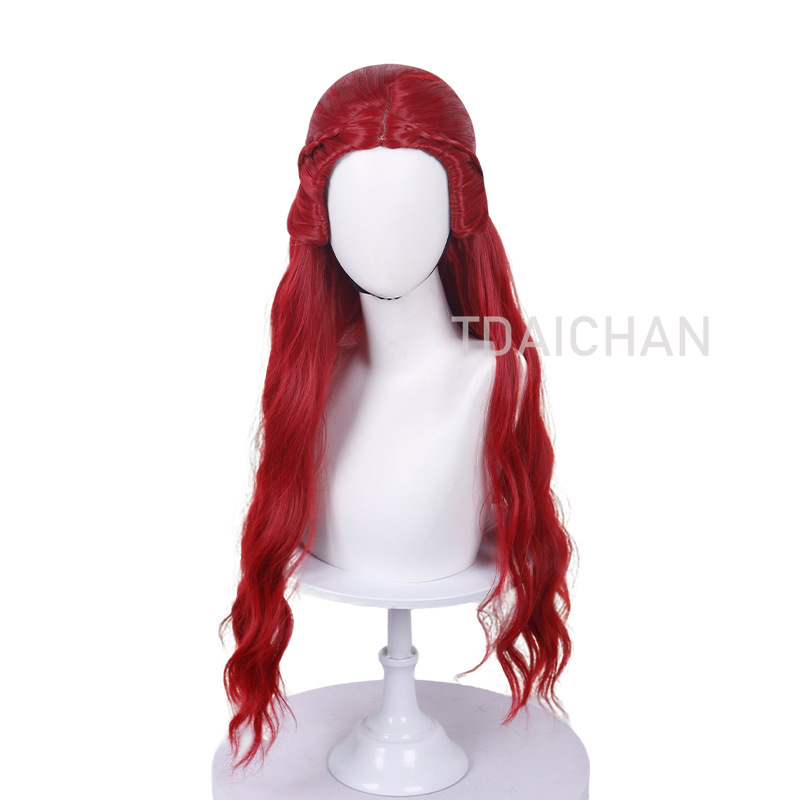Kıvırcık Cosplay Peruk Kırmızı - Anime Cosplay Blue Hair incelemesi ve fiyatı