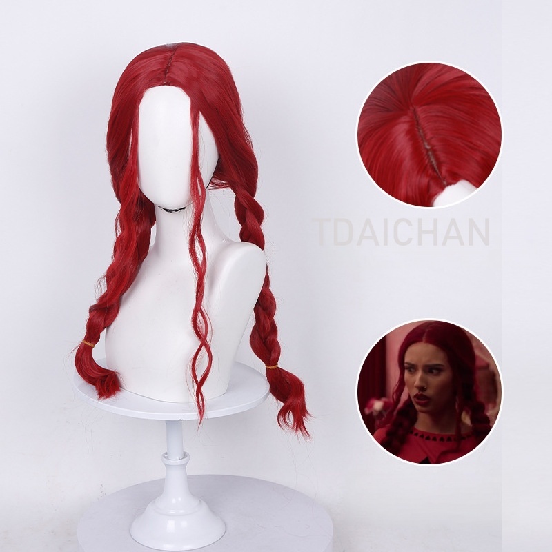 Kıvırcık Cosplay Peruk Kırmızı - Anime Cosplay Blue Hair incelemesi ve fiyatı