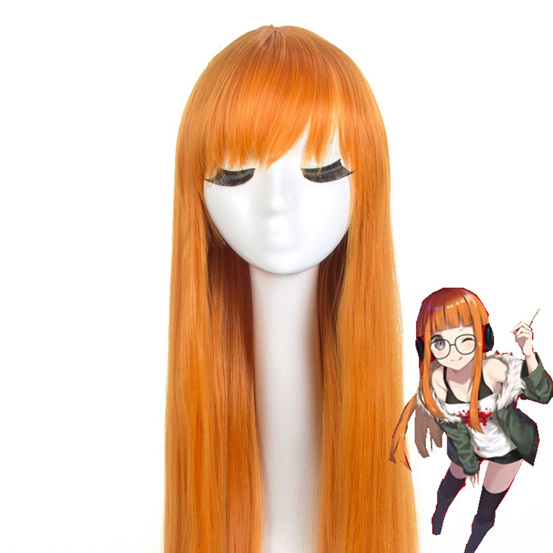Turuncu Uzun Düz İnsan Saçı Pe - Anime Cosplay Easy incelemesi ve fiyatı
