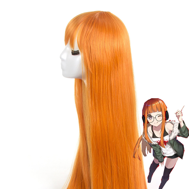 Turuncu Uzun Düz İnsan Saçı Pe - Anime Cosplay Easy incelemesi ve fiyatı