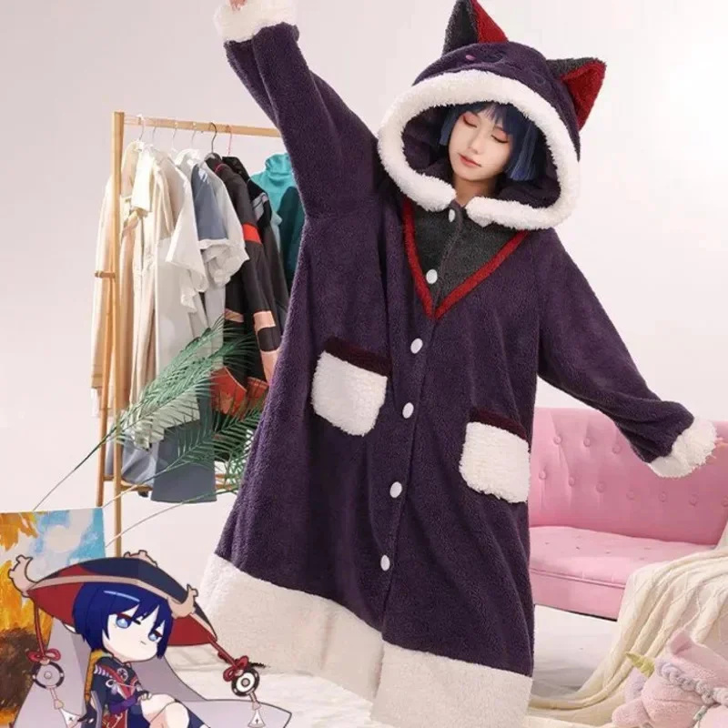 Genshin Etki Cosplay Pijama An - Anime Cosplay Thick incelemesi ve fiyatı