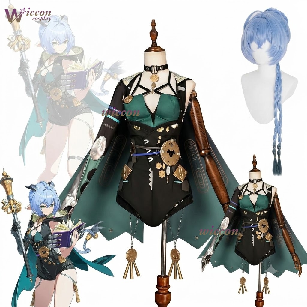Zenless Zone Zero Lucia Elowen - Anime Cosplay Blue Hair incelemesi ve fiyatı