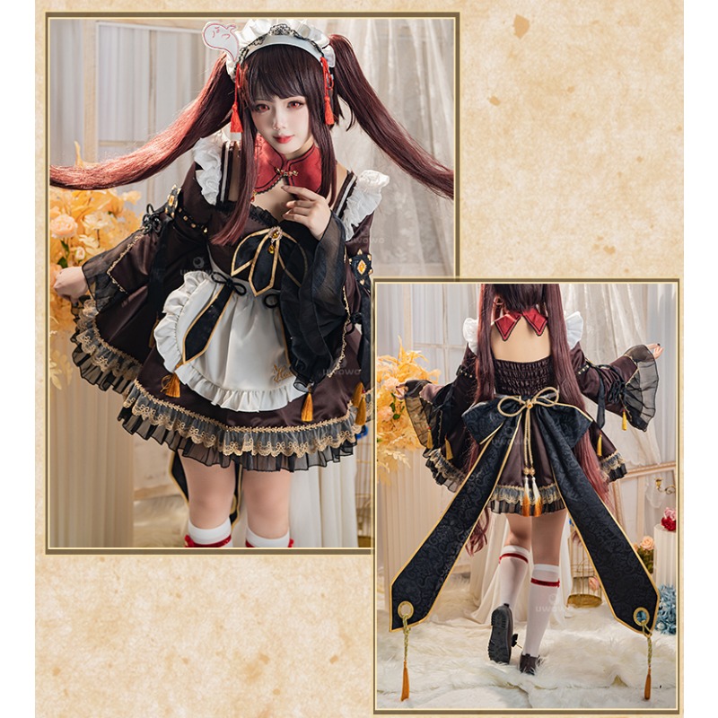 Oyun Genshin Etki Hu Tao Hizme - Anime Cosplay Maid incelemesi ve fiyatı