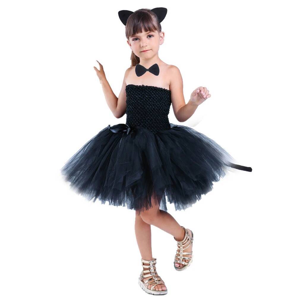 Sevimli Siyah Kedi Tutu Elbise - Anime Cosplay Toddler incelemesi ve fiyatı